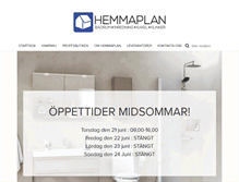 Tablet Screenshot of hemmaplan-badrum.se
